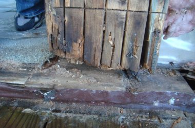 rotten wood wall